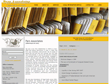 Tablet Screenshot of parsassociates.com